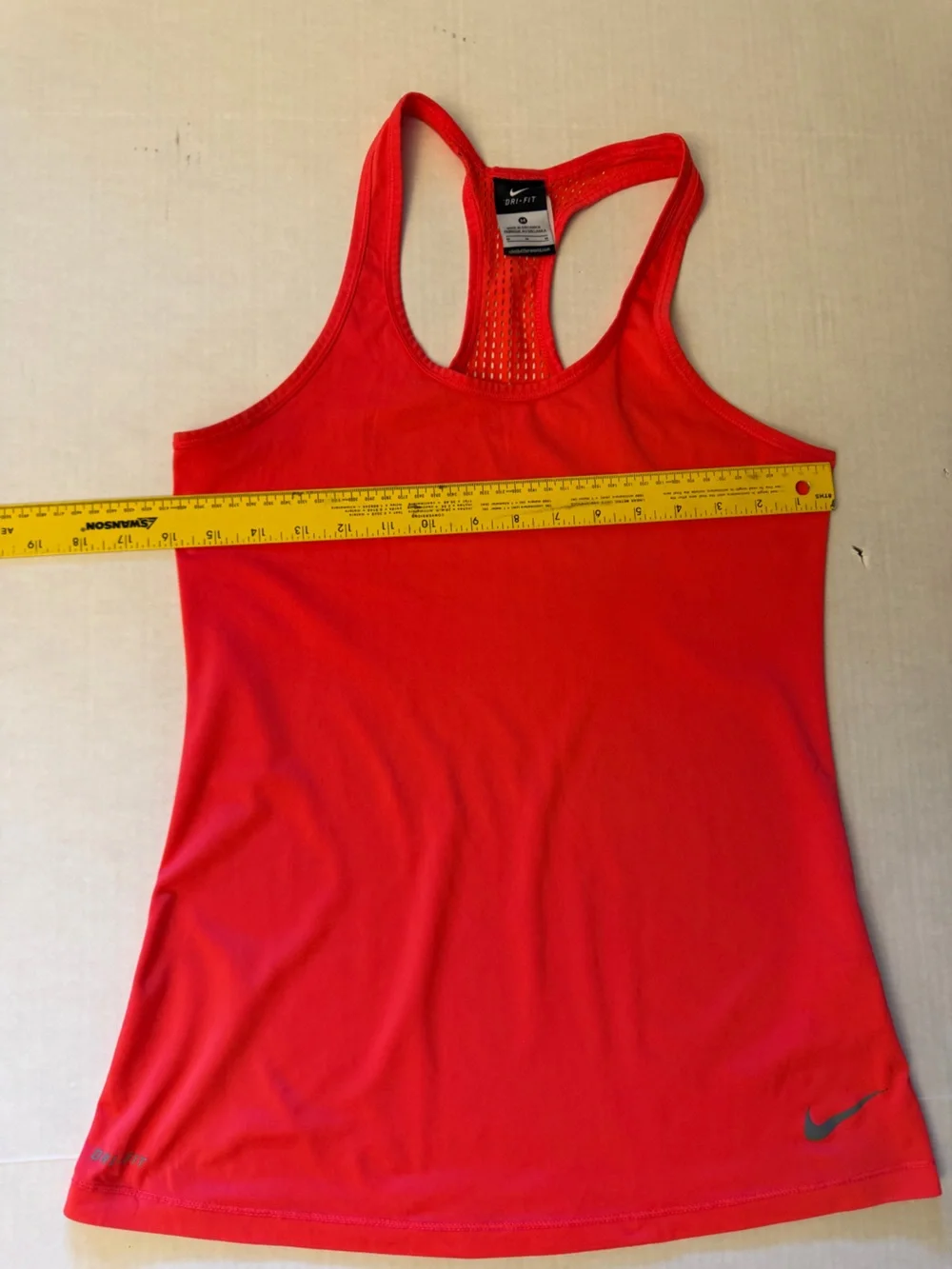Nike DriFit‎ Women's Bright Orange Racerback Performance Tank Sz- M.  GG13
